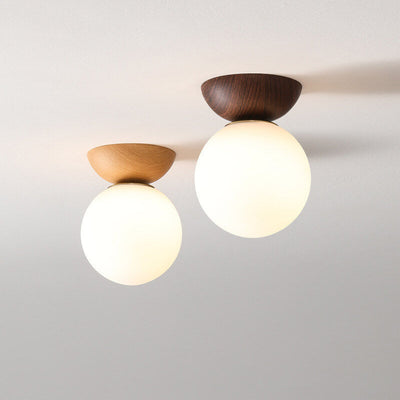 Suspension Log Japonaise - Lampe LED avec Lumière Réglable pour Ambiance Épurée