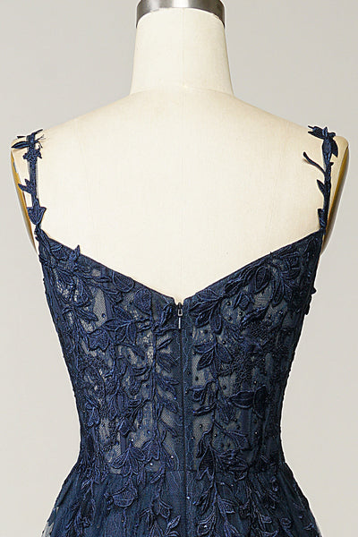 Robe de Soirée Élégance Sophie – Coupe A-Ligne, Détails Appliqués, Idéale pour Mariages et Événements Formels