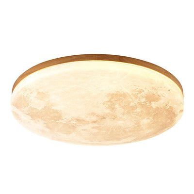 Plafonnier LED Minimaliste Moon – Design Moderne en Bois et Acrylique