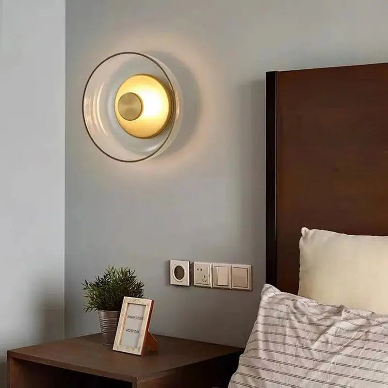 Applique Murale Nordic – Design Moderne Minimaliste en Verre et Pierre