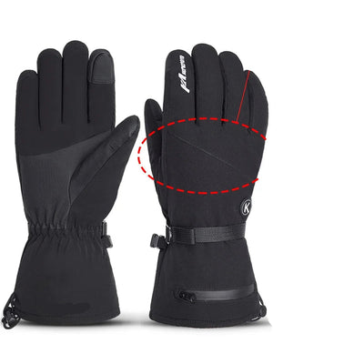 Gants Chauffants ThermoGrip – Rechargeables, Imperméables, Idéal pour l’Hiver et les Sports de Neige