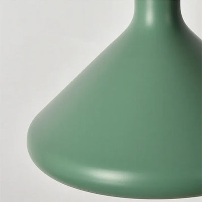 Suspension French Macaron Conique - Lampe en Aluminium et Bois au Design Moderne et Ludique