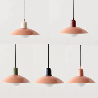 Suspension Macaron Moderne - Abat-jour en Verre Coloré, Design Unique, Idéale pour Cuisine et Salon