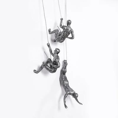 Ascendant | Ensemble de décoration murale homme grimpant créatif