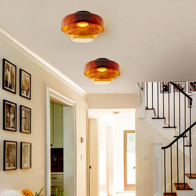 Plafonnier en Verre Design Médiéval Nordique – Éclairage Élégant et Chauffant pour Salon, Chambre ou Salle à Manger