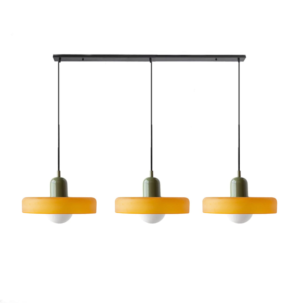 Suspension Simple Bauhaus en Verre – Design Élégant pour Cuisine, Salle à Manger et Salon