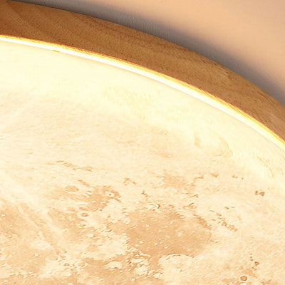 Plafonnier LED Minimaliste Moon – Design Moderne en Bois et Acrylique