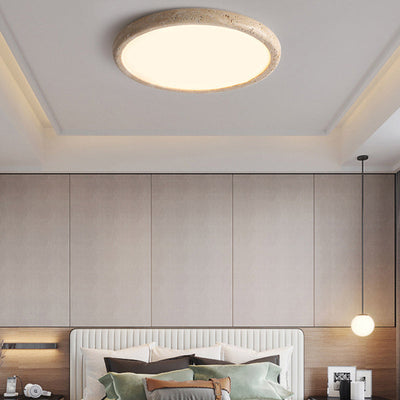 Plafonnier LED en Pierre Naturelle – Éclairage Élégant et Chaleureux pour Salon et Chambre