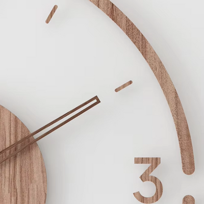 Horloge Murale Moderne en Bois – Design Minimaliste Scandinave, Silencieuse