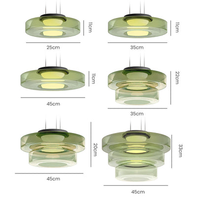 Suspension Lune en Verre - Éclairage Élégant et Modulaire pour Votre Intérieur