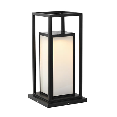 Lampe Solaire de Terrasse en Acier Inoxydable - Étanche et Résistante aux Intempéries, LED Warmwhite