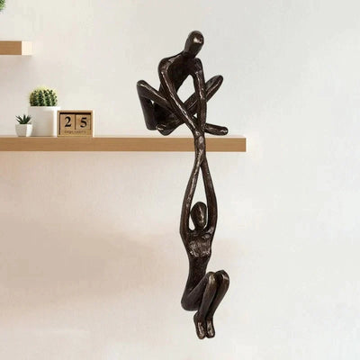 Sculpture Équilibre & Amour – Déco Symbolique & Cadeau Idéal