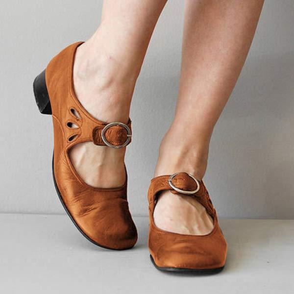Sandales Orthopédiques en Cuir avec Boucle – Modèle Camille