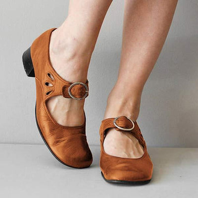 Sandales Orthopédiques en Cuir avec Boucle – Modèle Camille