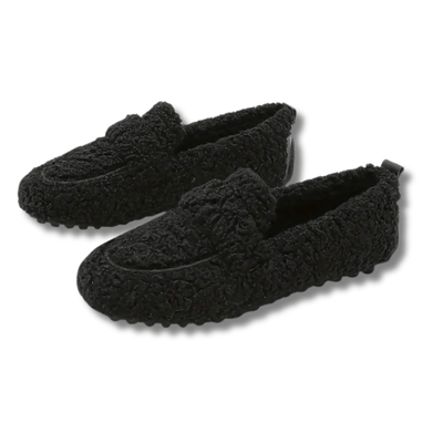 Chaussons DouceMarche – Mocassins d’Intérieur en Peluche, Confort Moelleux et Chaleur Douillette