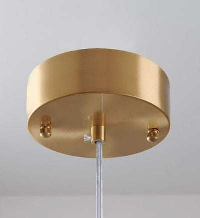 Suspension Moderne en Verre et Laiton – Éclairage Élégant pour Salon et Cuisine