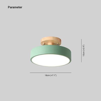 Plafonnier LED Moderne en Bois – Éclairage Minimaliste avec Fonction Dimmable pour Bureau et Salon