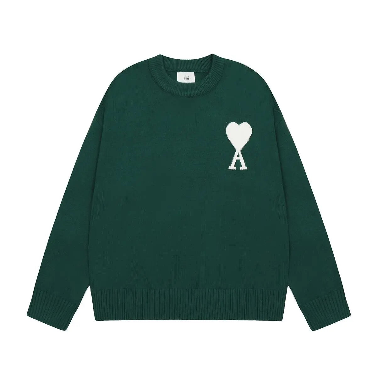 Pull en Laine Unisexe HeartLoom – Design Élégant avec Logo Cœur