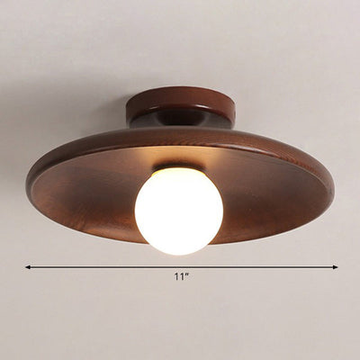 Plafonnier Moderne en Bois – Éclairage LED Minimaliste pour Salon et Bureau