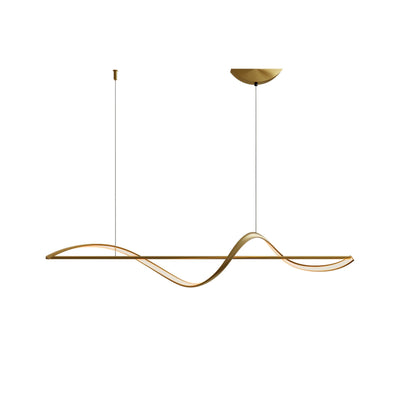 Suspension Whisper Linear - Lampe Moderne en Métal et Acrylique avec LED Intégrée