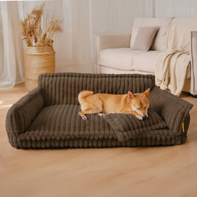 Lit Orthopédique pour Chien CaniSofa – Soutien Articulaire, Housse Lavable, Repose-Tête Confortable
