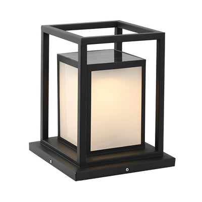 Lampe Solaire de Terrasse en Acier Inoxydable - Étanche et Résistante aux Intempéries, LED Warmwhite
