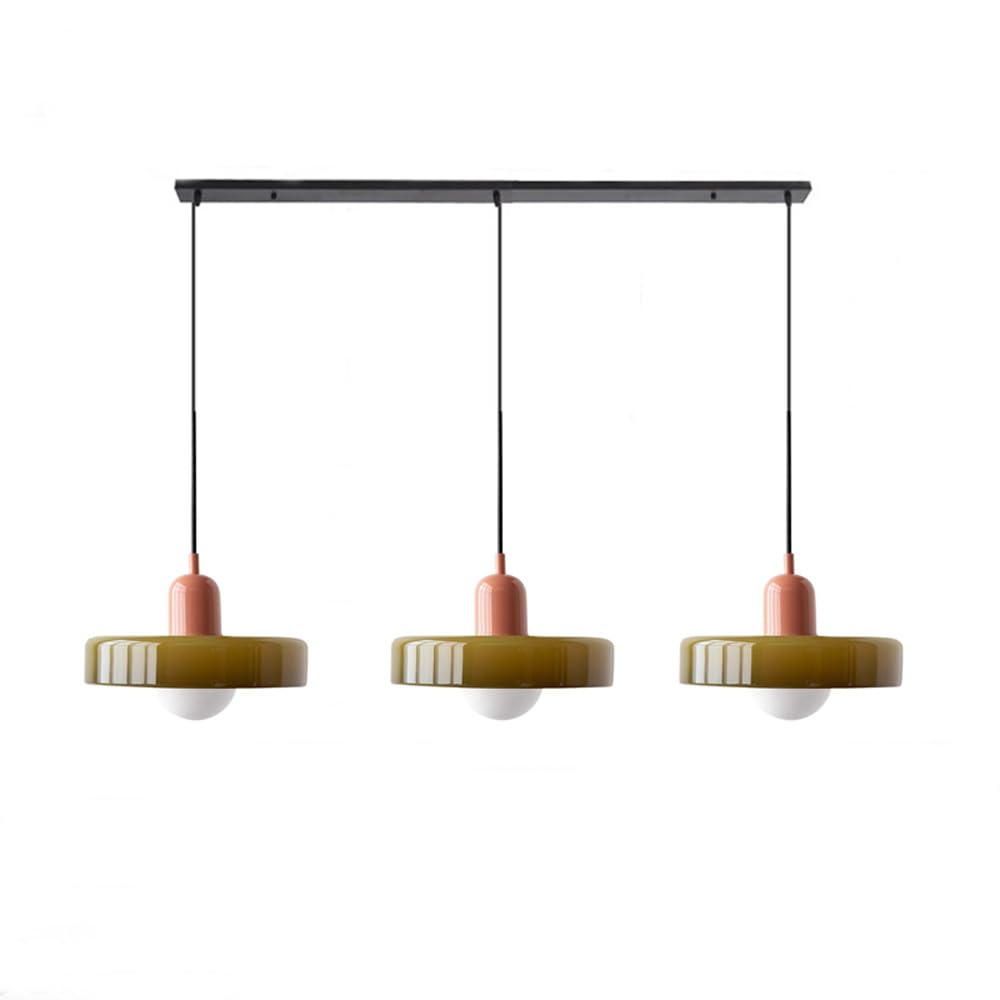 Suspension Simple Bauhaus en Verre – Design Élégant pour Cuisine, Salle à Manger et Salon