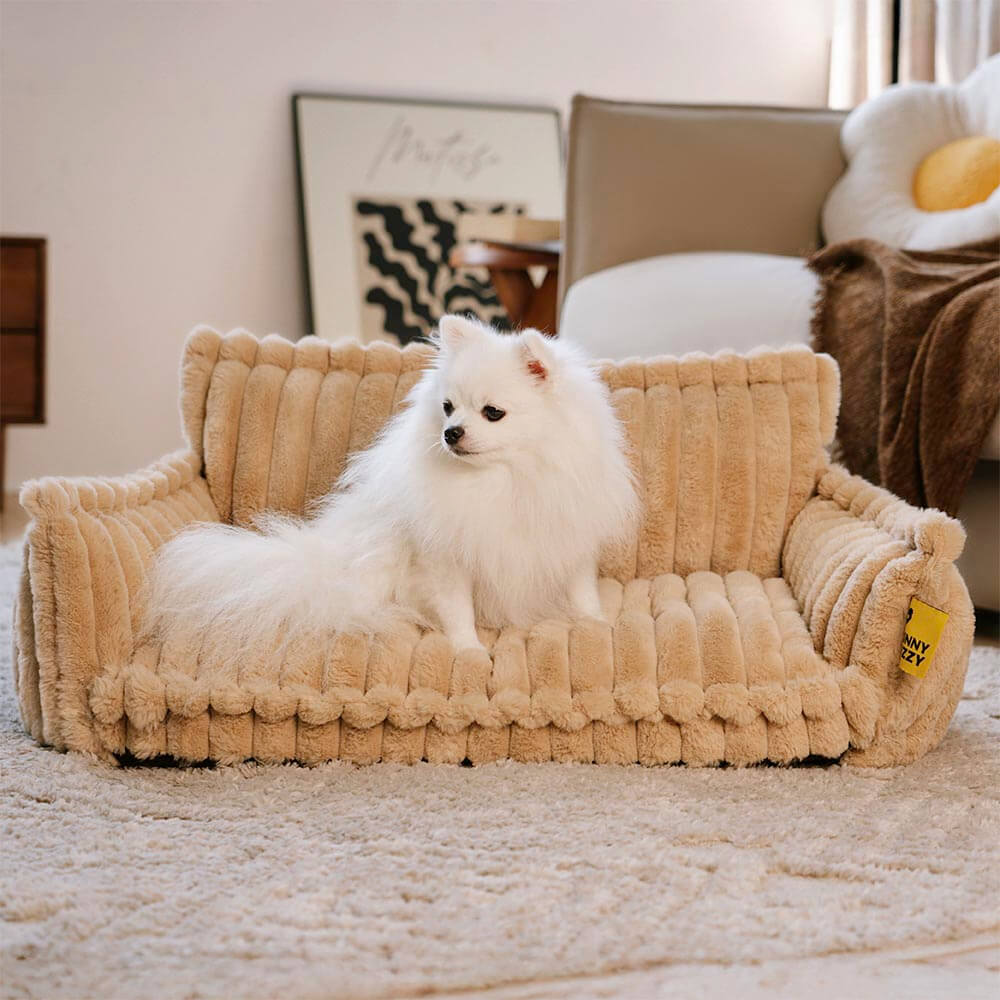 Lit Orthopédique pour Chien CaniSofa – Soutien Articulaire, Housse Lavable, Repose-Tête Confortable