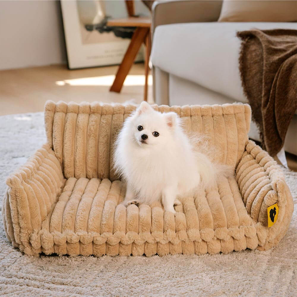 Lit Orthopédique pour Chien CaniSofa – Soutien Articulaire, Housse Lavable, Repose-Tête Confortable
