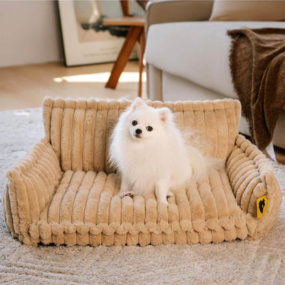 Lit Orthopédique pour Chien CaniSofa – Soutien Articulaire, Housse Lavable, Repose-Tête Confortable