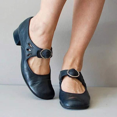 Sandales Orthopédiques en Cuir avec Boucle – Modèle Camille