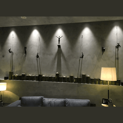 Ascendant | Ensemble de décoration murale homme grimpant créatif