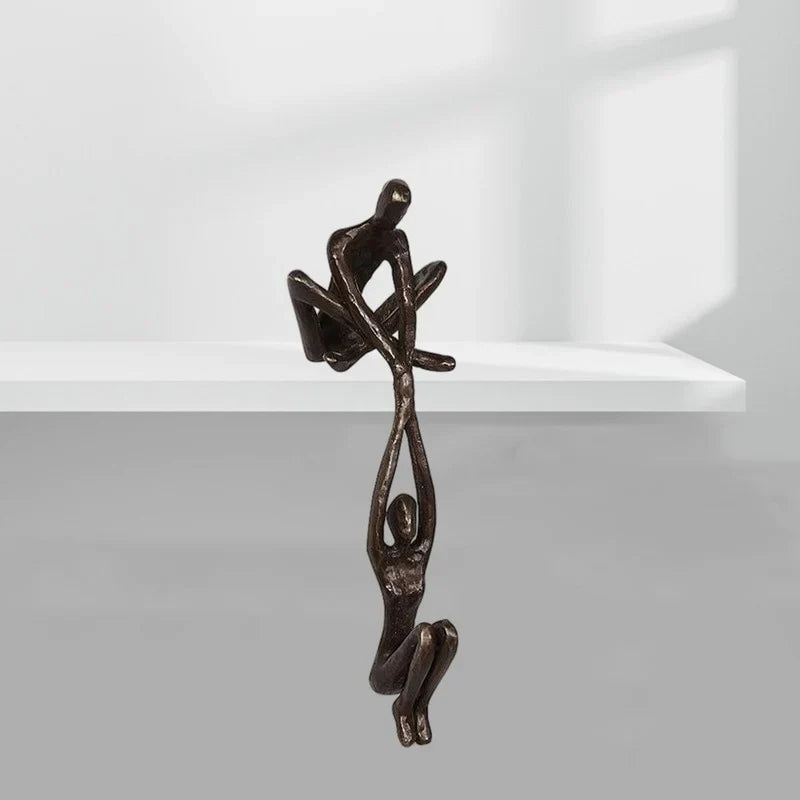 Sculpture Équilibre & Amour – Déco Symbolique & Cadeau Idéal