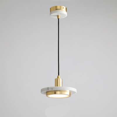 Suspension Moderne en Marbre - Lampe LED Élégante et Minimaliste
