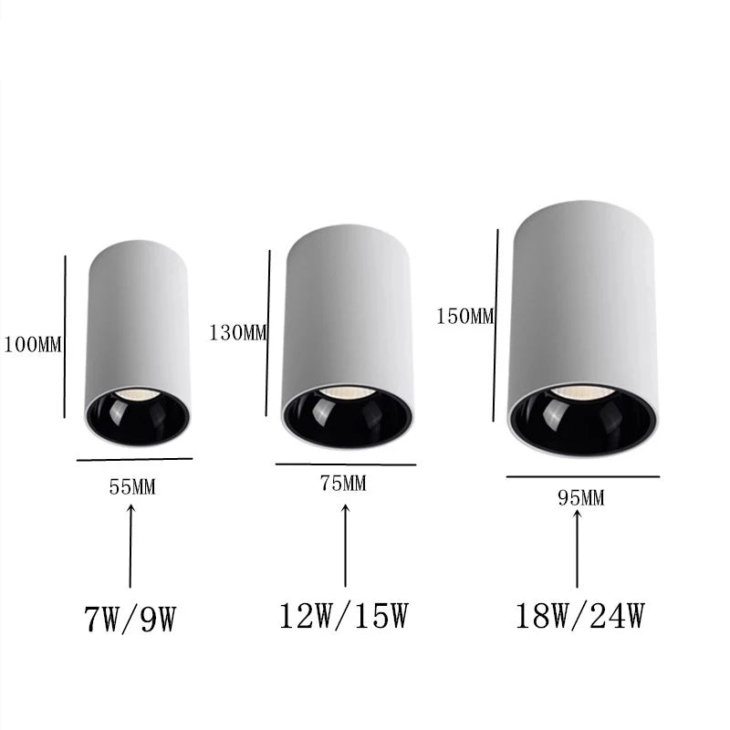 Plafonnier LED Round COB - Éclairage Moderne et Efficace avec Design Élégant