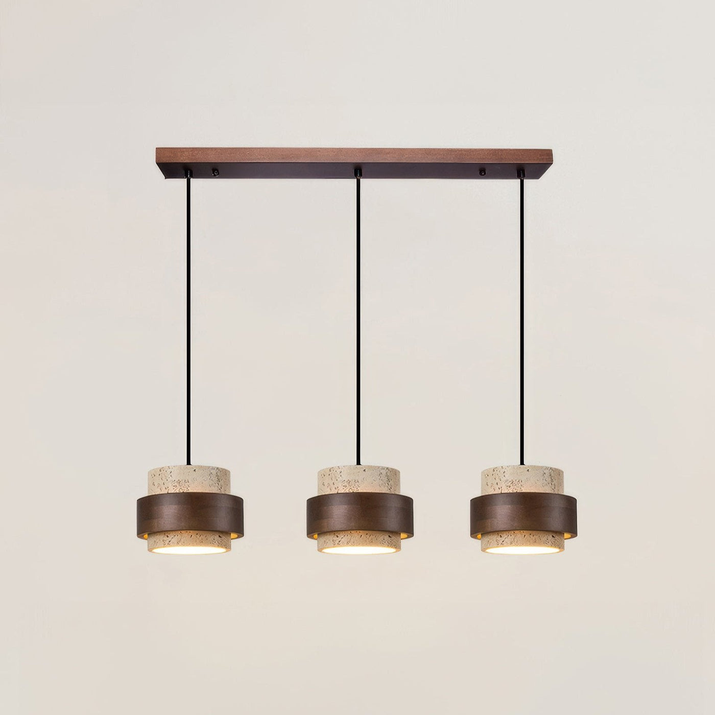 Lampe de Chevet Ascend Retro Wabi-Sabi – Élégance Minimaliste avec Travertin et Bois