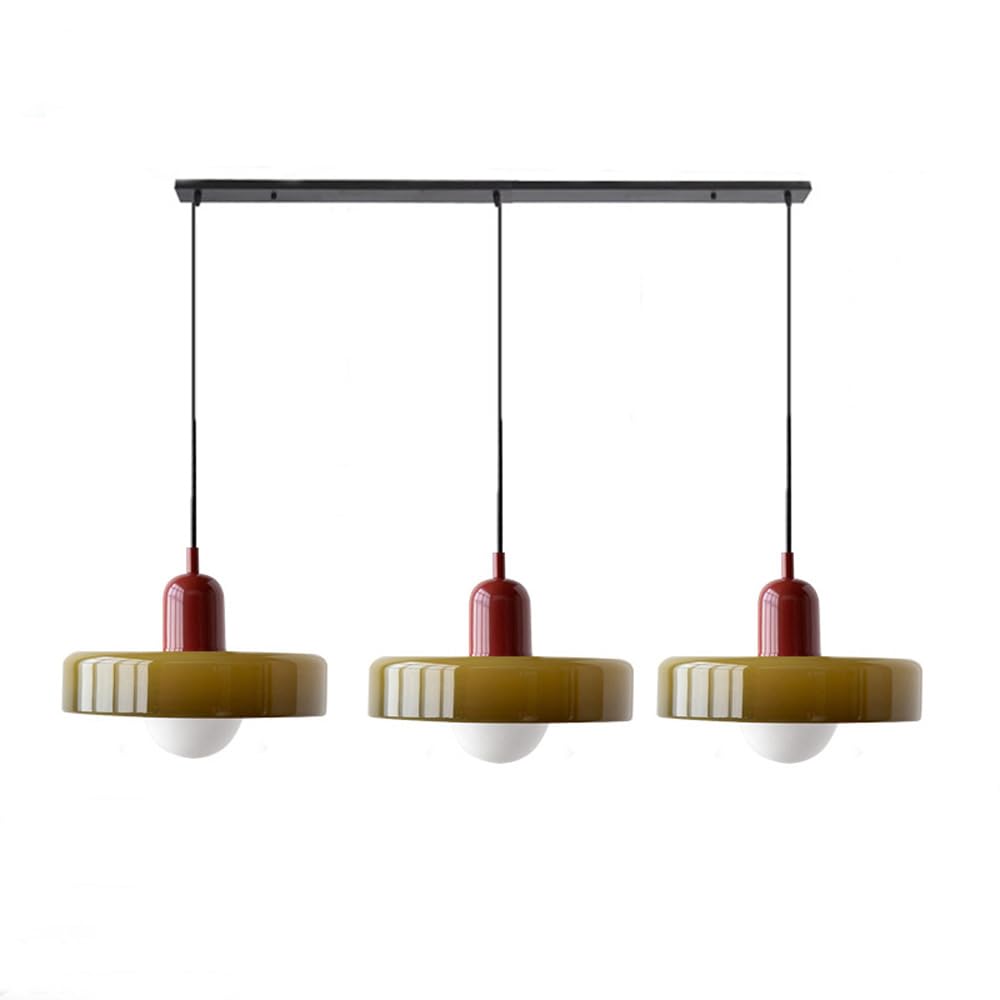 Suspension Simple Bauhaus en Verre – Design Élégant pour Cuisine, Salle à Manger et Salon