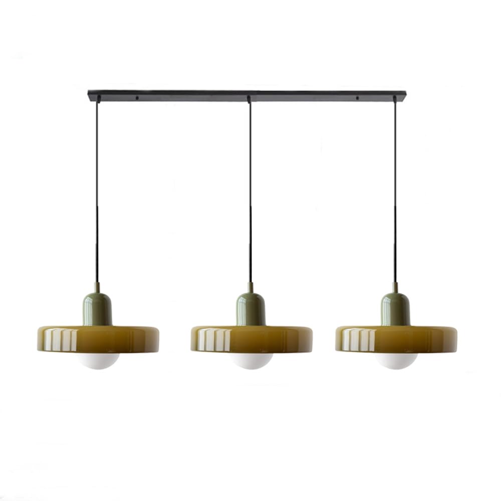 Suspension Simple Bauhaus en Verre – Design Élégant pour Cuisine, Salle à Manger et Salon