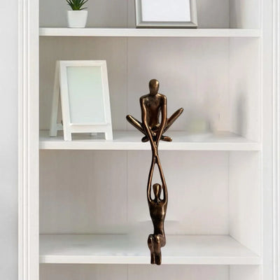 Sculpture Équilibre & Amour – Déco Symbolique & Cadeau Idéal