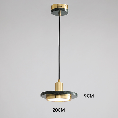 Suspension Moderne en Marbre - Lampe LED Élégante et Minimaliste