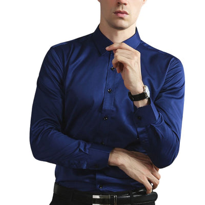 Chemise infroissable et élastique