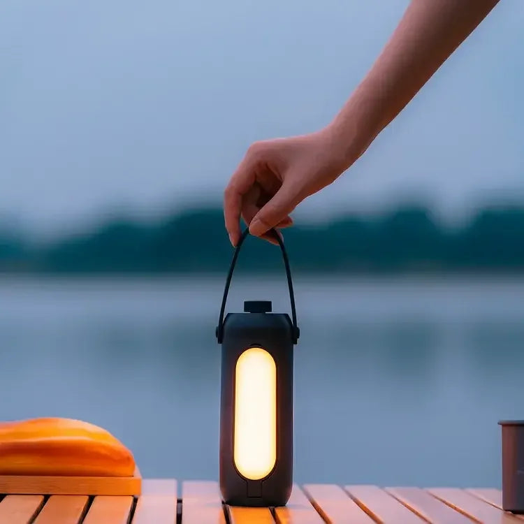 Lampe de Camping Pliable avec Chargement USB – Dimmable 3 Couleurs, Autonomie 180h