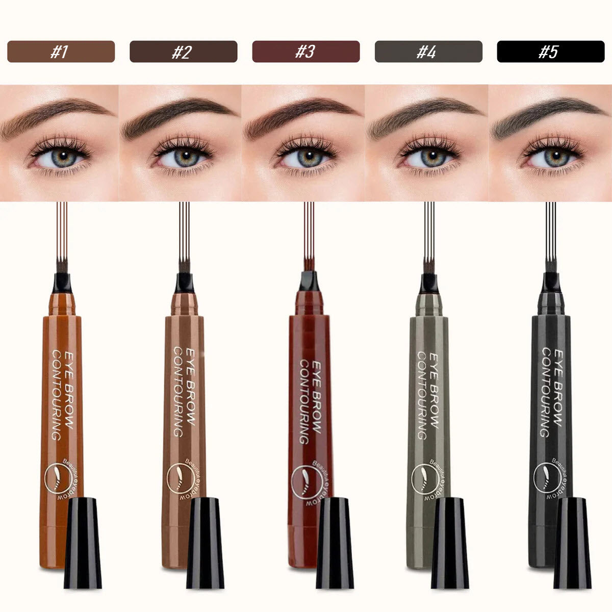 Stylo à Sourcils Brun Foncé - Adoptez des Sourcils Parfaits Facilement