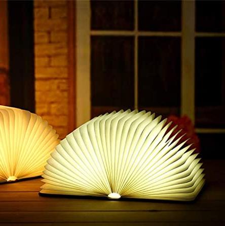 Lampe Livre Enchanté - Lampe LED en Forme de Livre Ouvert avec Contrôle Tactile