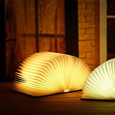 Lampe Livre Enchanté - Lampe LED en Forme de Livre Ouvert avec Contrôle Tactile