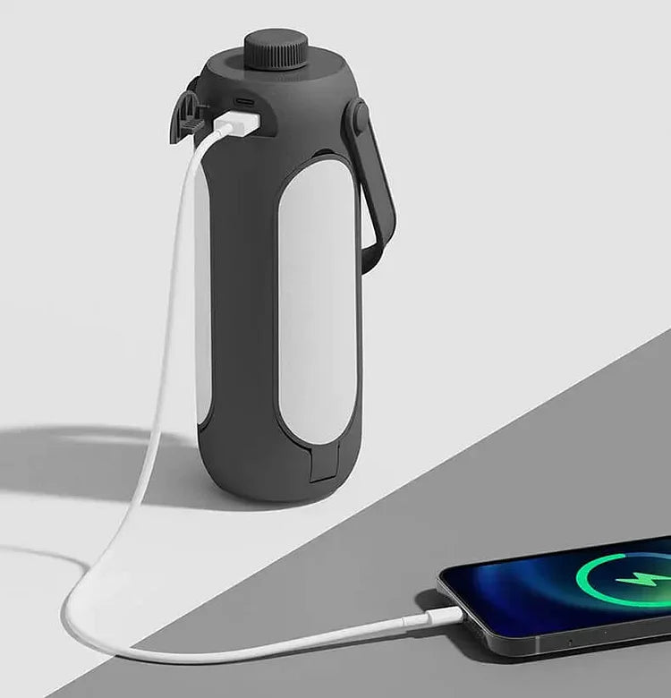 Lampe de Camping Pliable avec Chargement USB – Dimmable 3 Couleurs, Autonomie 180h
