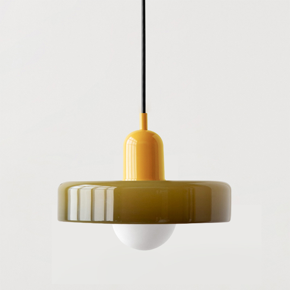 Suspension Simple Bauhaus en Verre – Design Élégant pour Cuisine, Salle à Manger et Salon