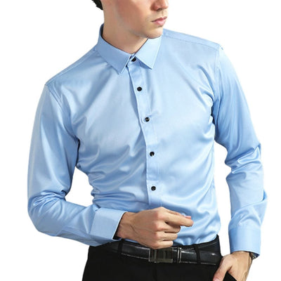 Chemise infroissable et élastique