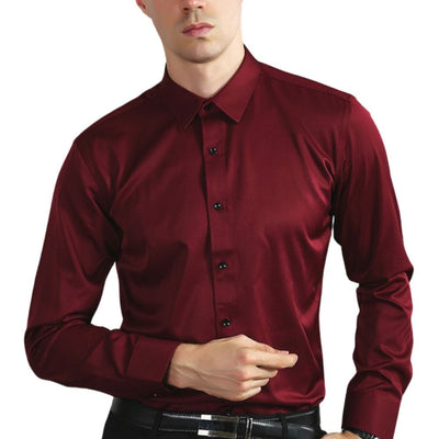 Chemise infroissable et élastique