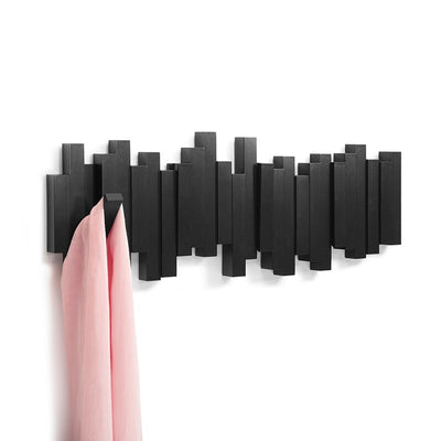 Porte-Manteau Mural FlexiHook – Design Moderne avec Crochets Repliables Magnétiques en Bois
